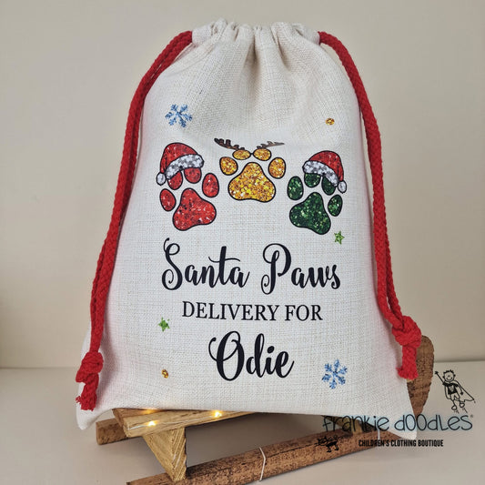 Large Personalised Pet Christmas Sack — 49x67cm