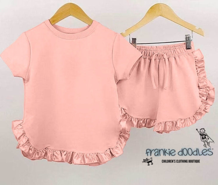 Baby Girl Satin Frill Set