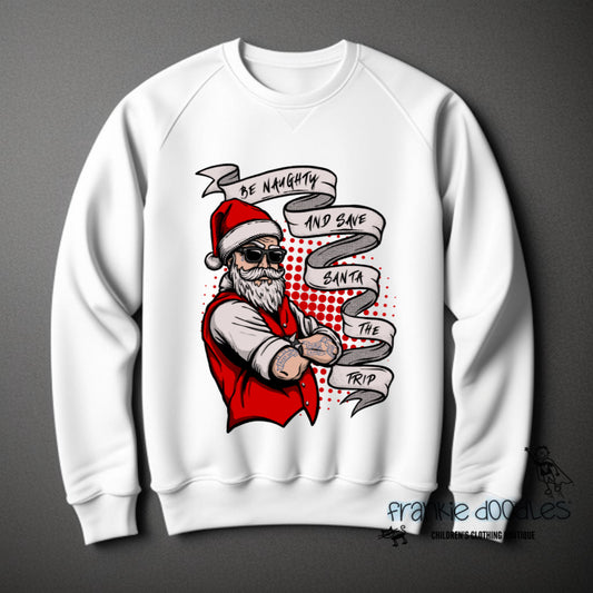 “Be Naughty” Santa Sweatshirt