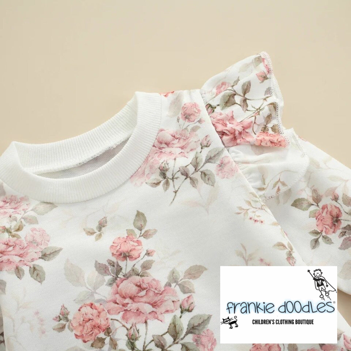 Baby Girls Flower Trouser Set