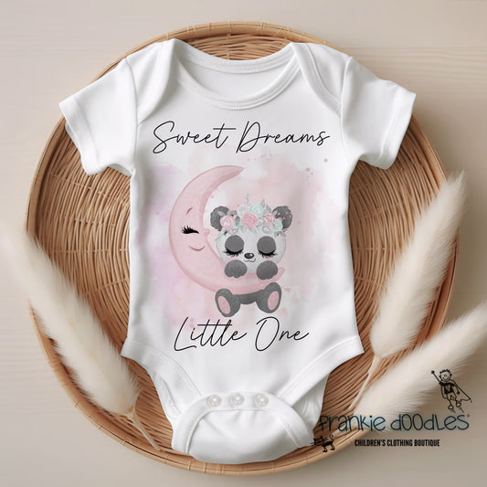 Sweet Dreams Panda & Pink Moon Bodysuit