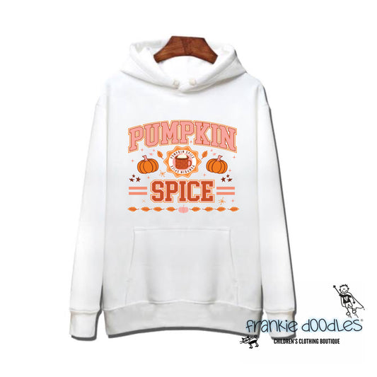 Pumpkin Spice White Hoodie