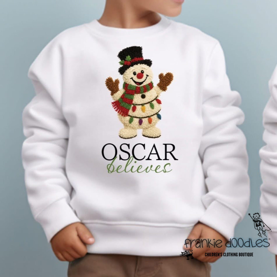 Personalised Snowman Sweatshirt