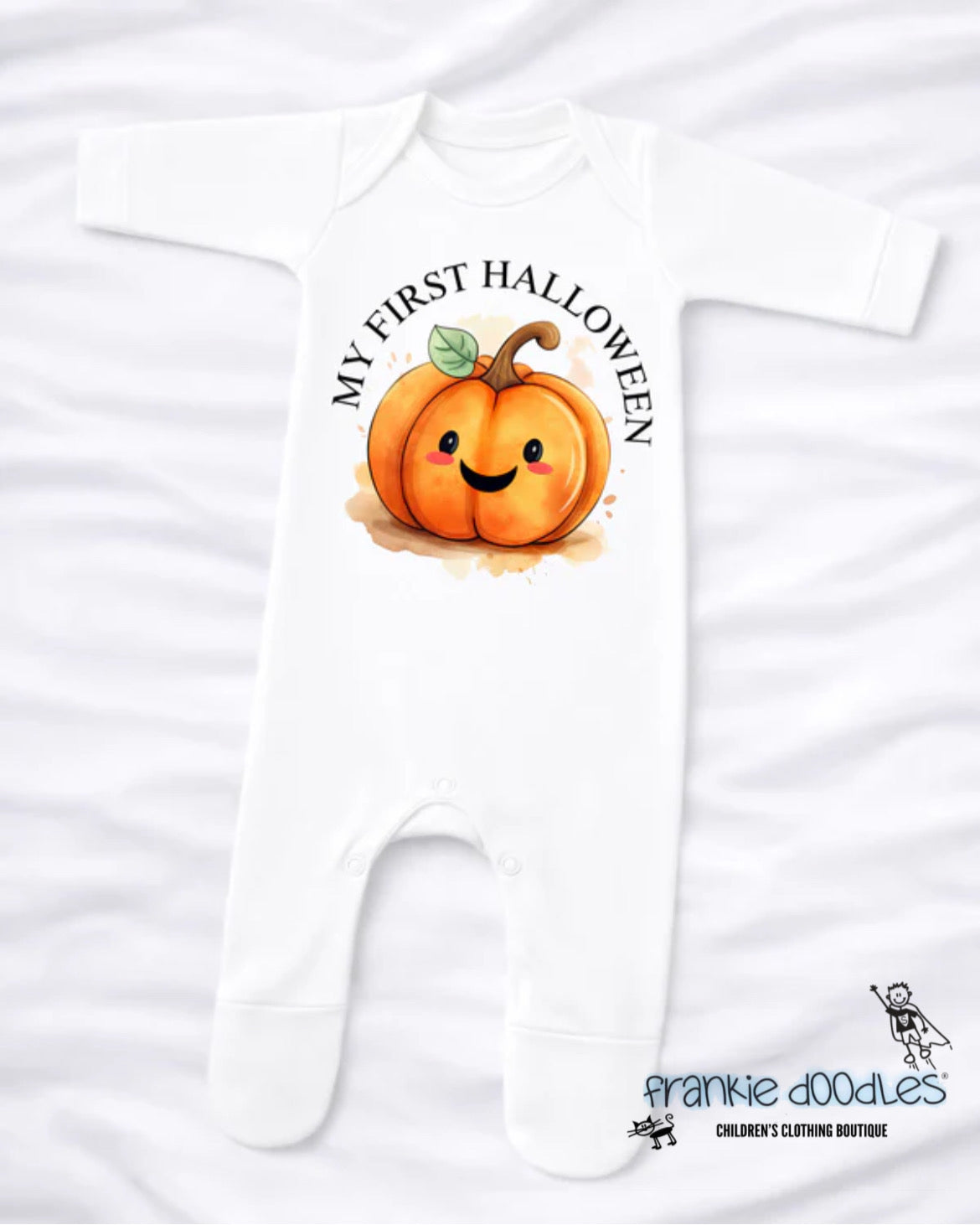 My First Halloween Pumpkin Sleepsuit