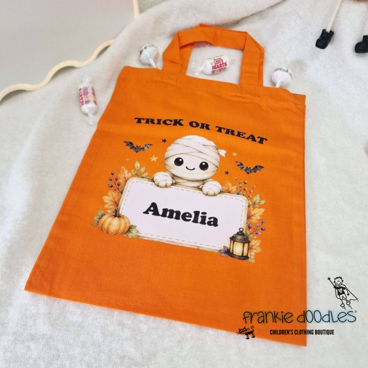 Personalised "Trick or Treat" Halloween Tote Bag