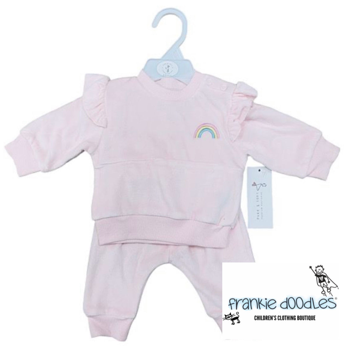 Baby Pink Rainbow Lounge Set