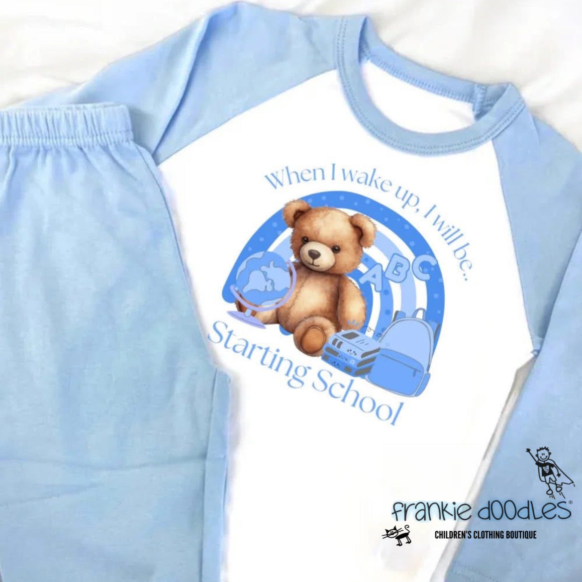 Blue “Starting School” Pyjamas