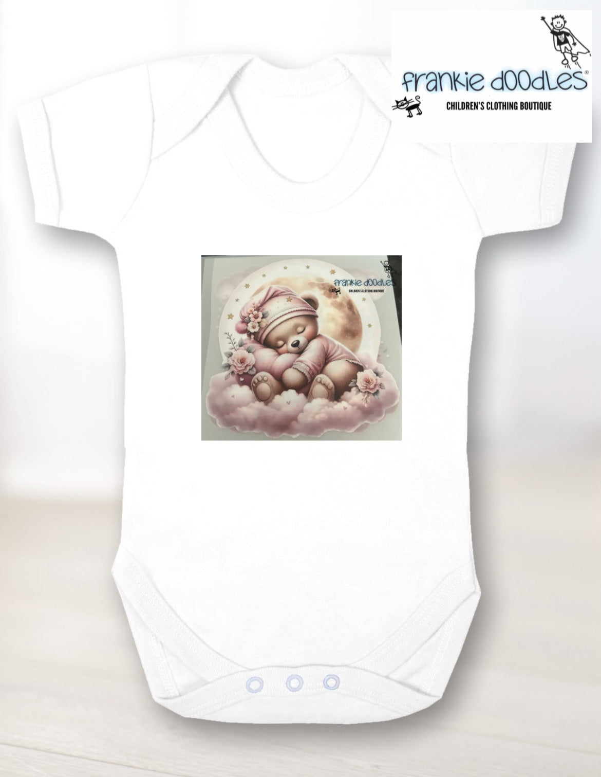 Frankie Doodles Pink Teddy Set