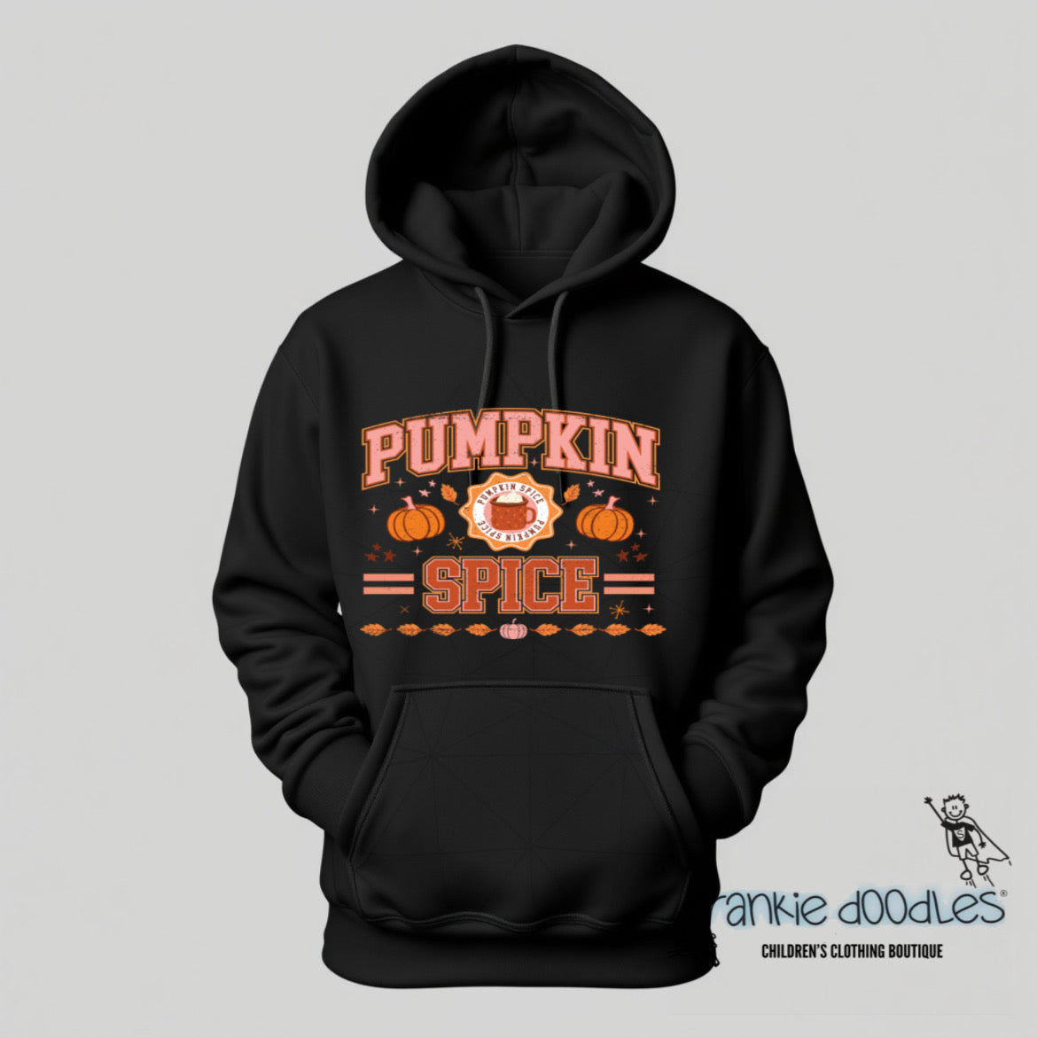 Pumpkin Spice Black Hoodie