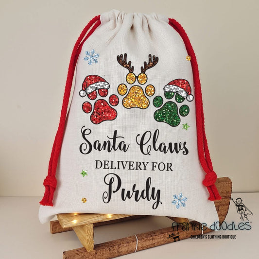 Personalised Christmas Sacks for Cats