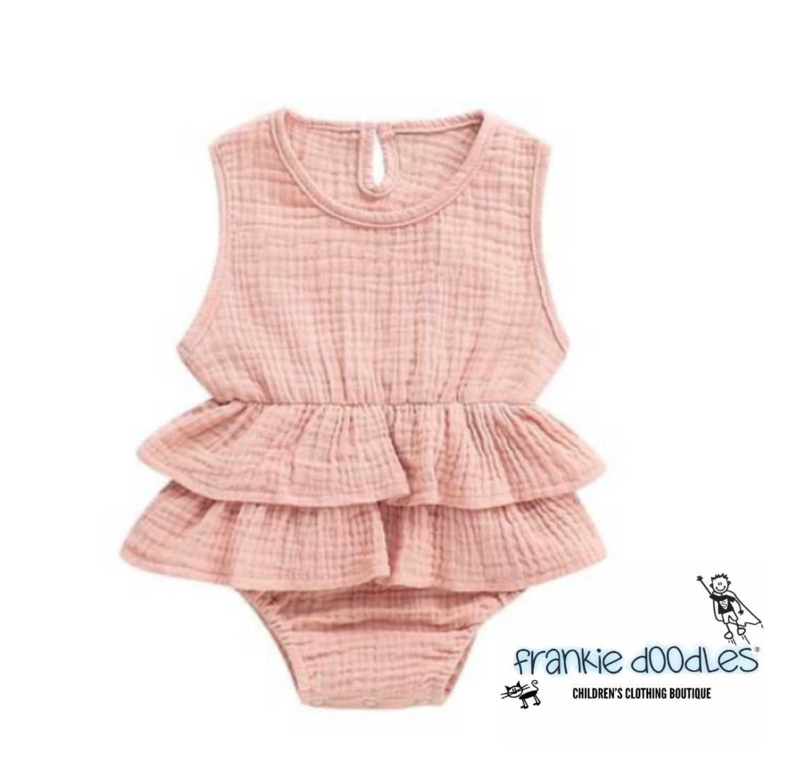 Baby Pink Ruffle Romper