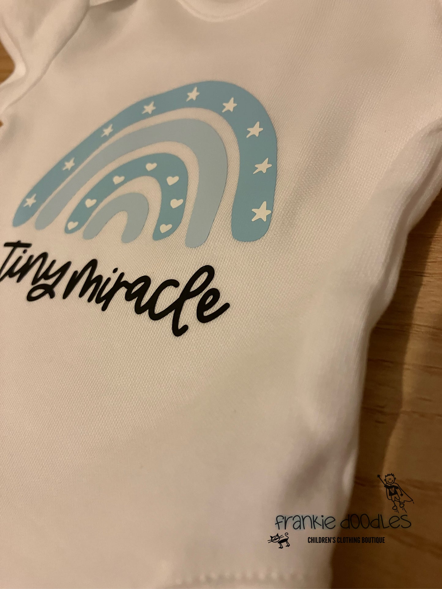 Blue Tiny Miracle Cotton Vest