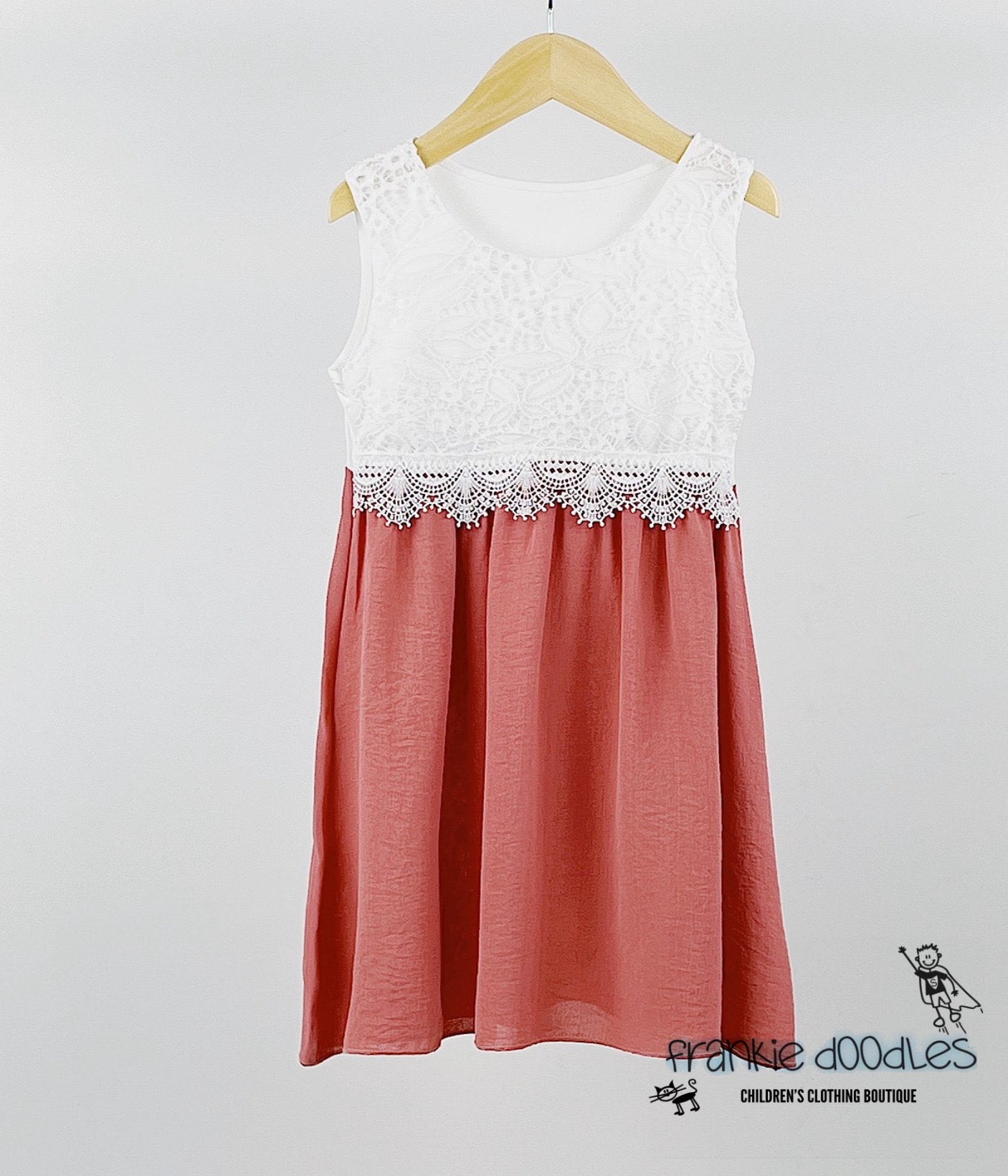 Rose Pink Laced Contrast Dress