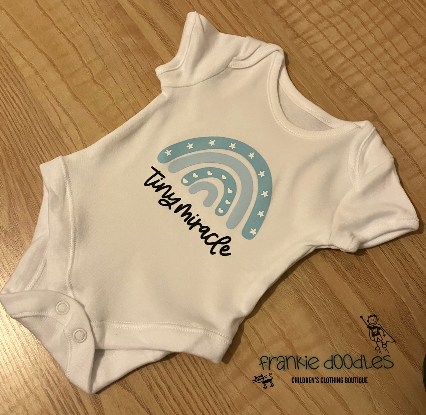 Blue Tiny Miracle Cotton Vest