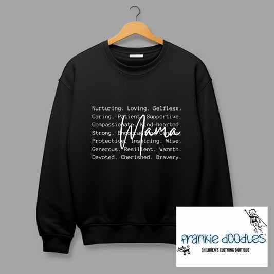 What is a Mama? Definition Sweatshirt
