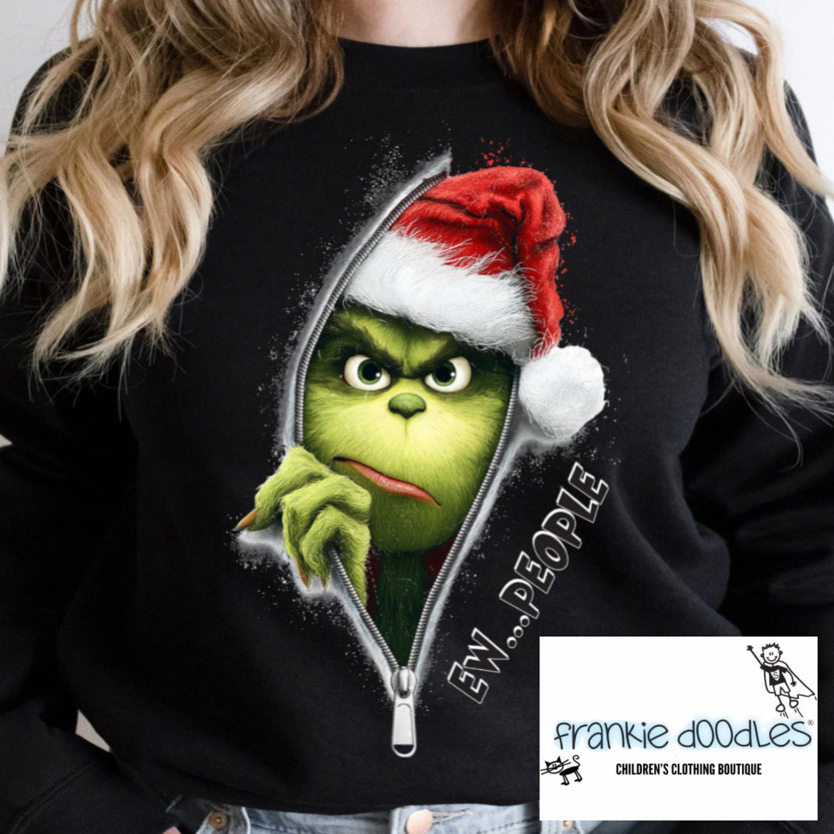 "Ew...People" Christmas Sweatshirt for the Anti-Social
