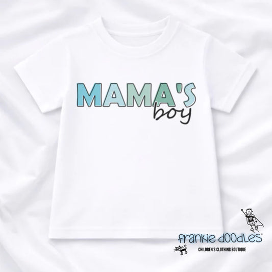 "Mama’s Boy" Graphic Tee – Teal & Mint Edition