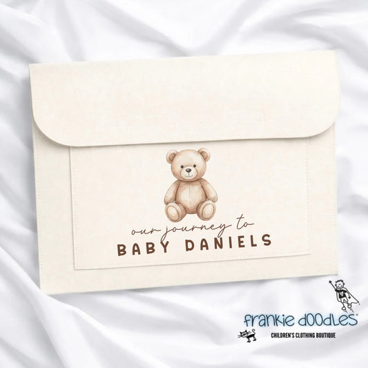 Personalised Teddy Bear Keepsake Folder