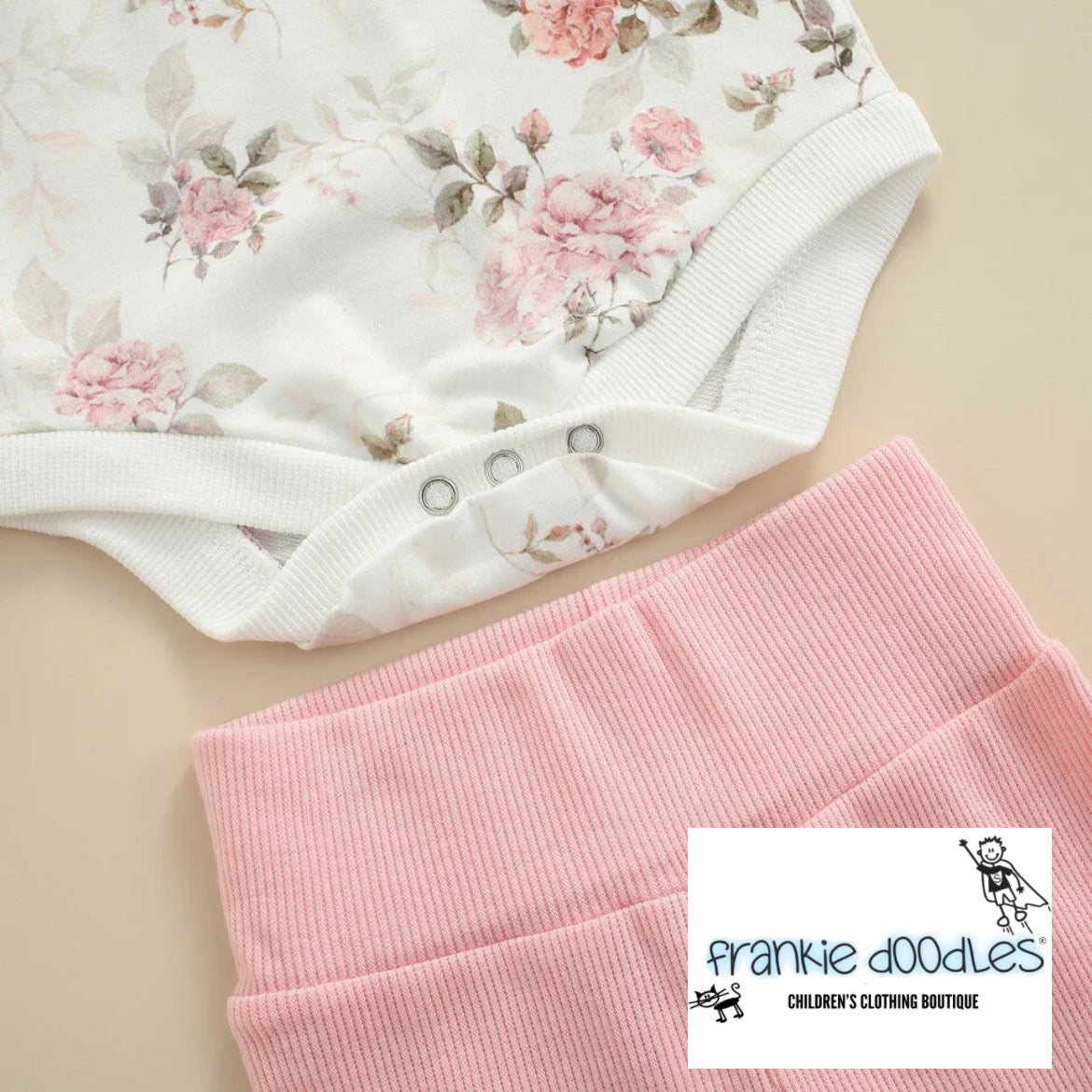 Baby Girls Flower Trouser Set