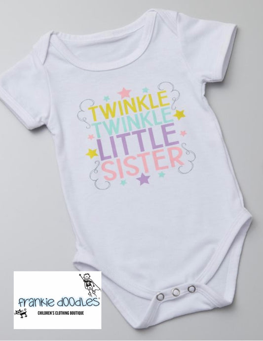 Twinkle Twinkle Little Sister Vest
