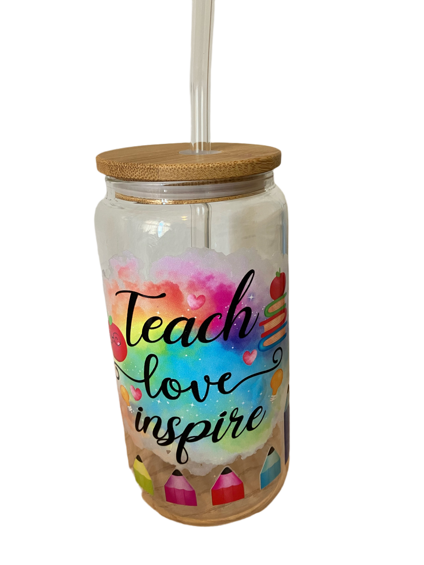 Teachers Glass Bamboo Cup