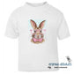 Embroidery Style Pink Bunny Tee