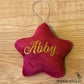 Personalised Velvet Star Decorations