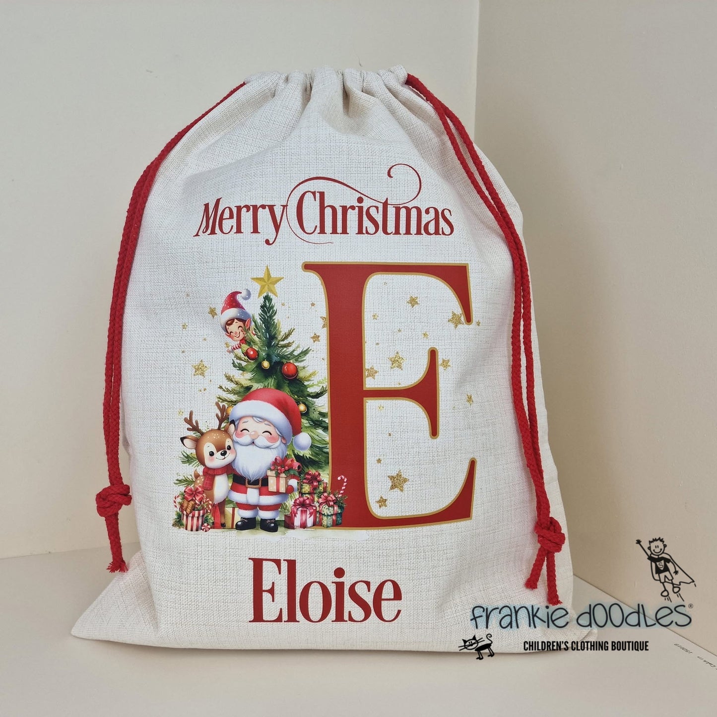 Small Personalised Christmas Sack — 30x40cm