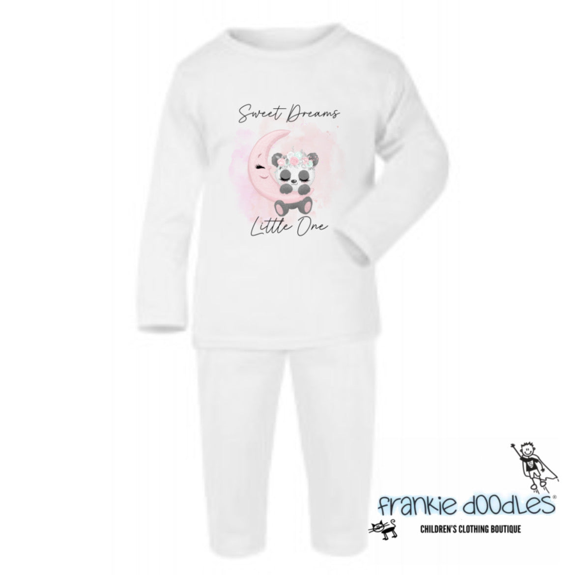 Frankie Doodles "Sweet Dreams" Panda Pyjamas