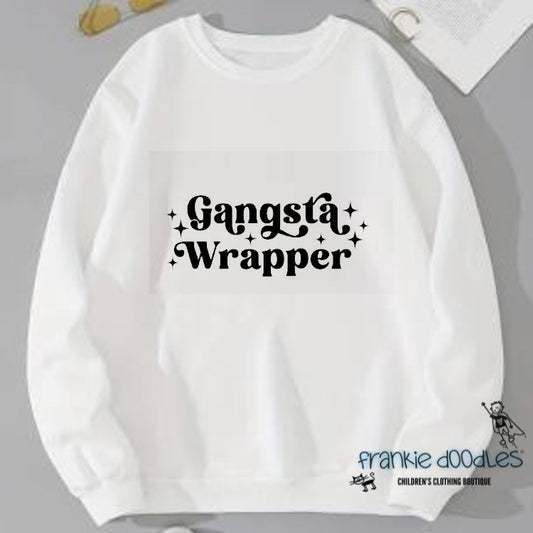 "Gangsta Wrapper" Christmas Sweatshirt