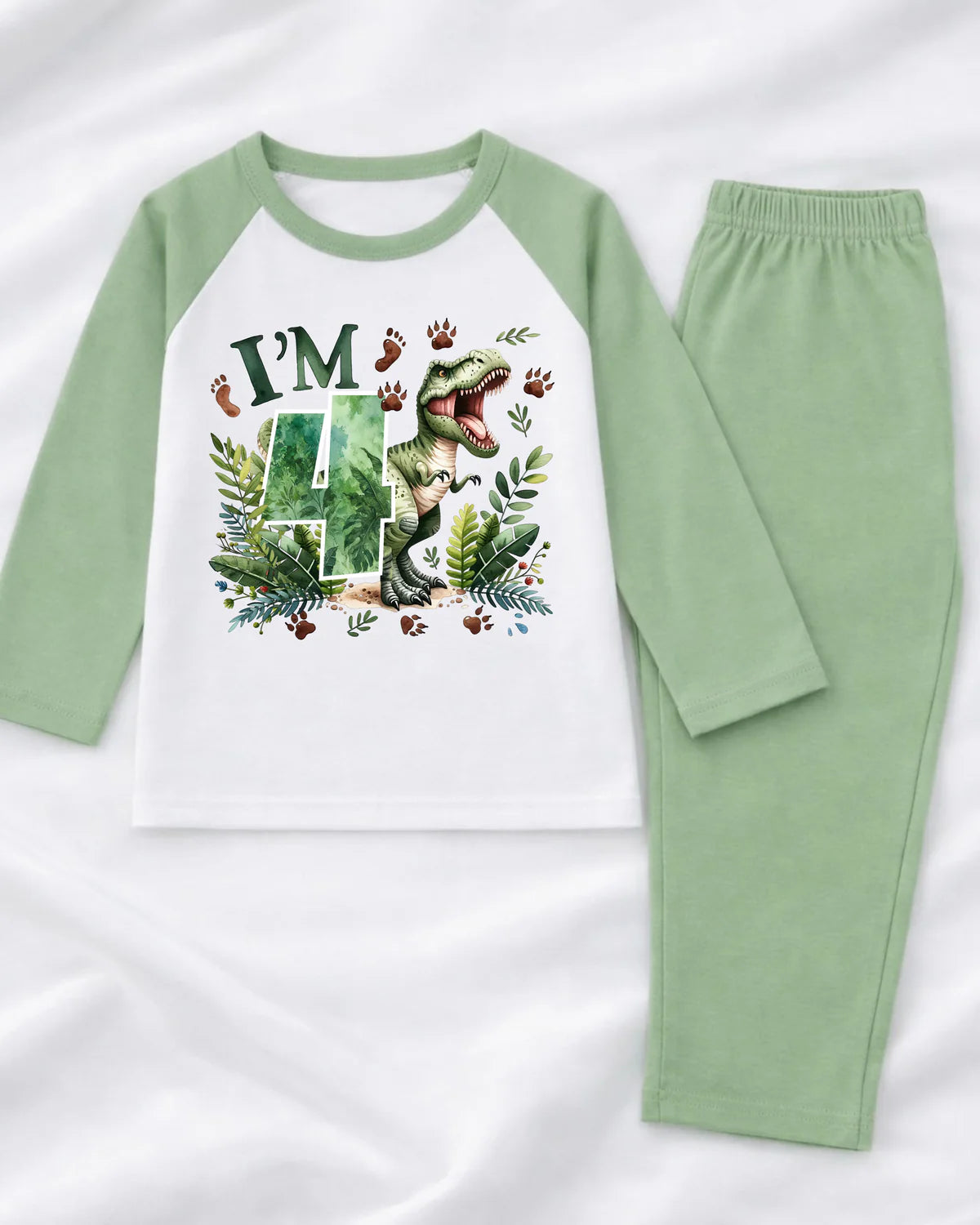 “When I Wake Up” Green Dino