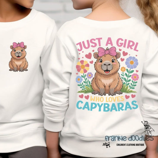 "Just A Girl Who Loves Capybaras" Sweatshirt