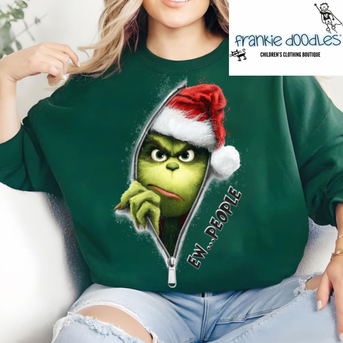 "Ew...People" Christmas Sweatshirt for the Anti-Social