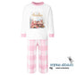 Personalised Christmas Pink Check Pyjamas