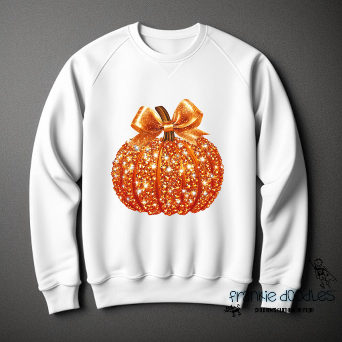 Glitter Orange Pumpkin