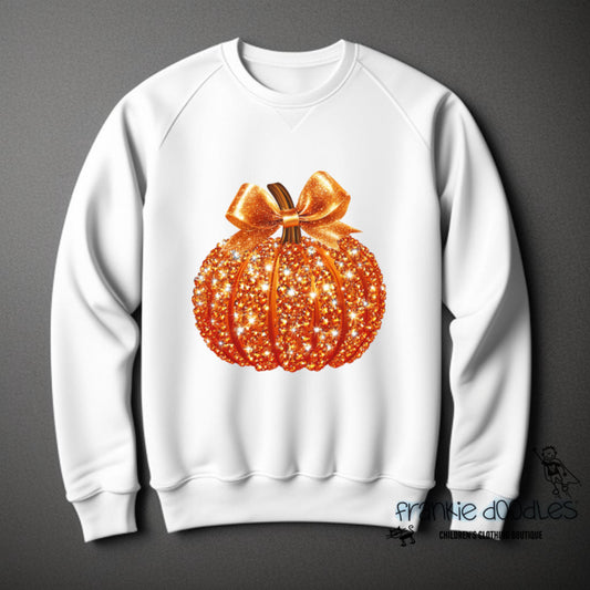 Glitter Orange Pumpkin