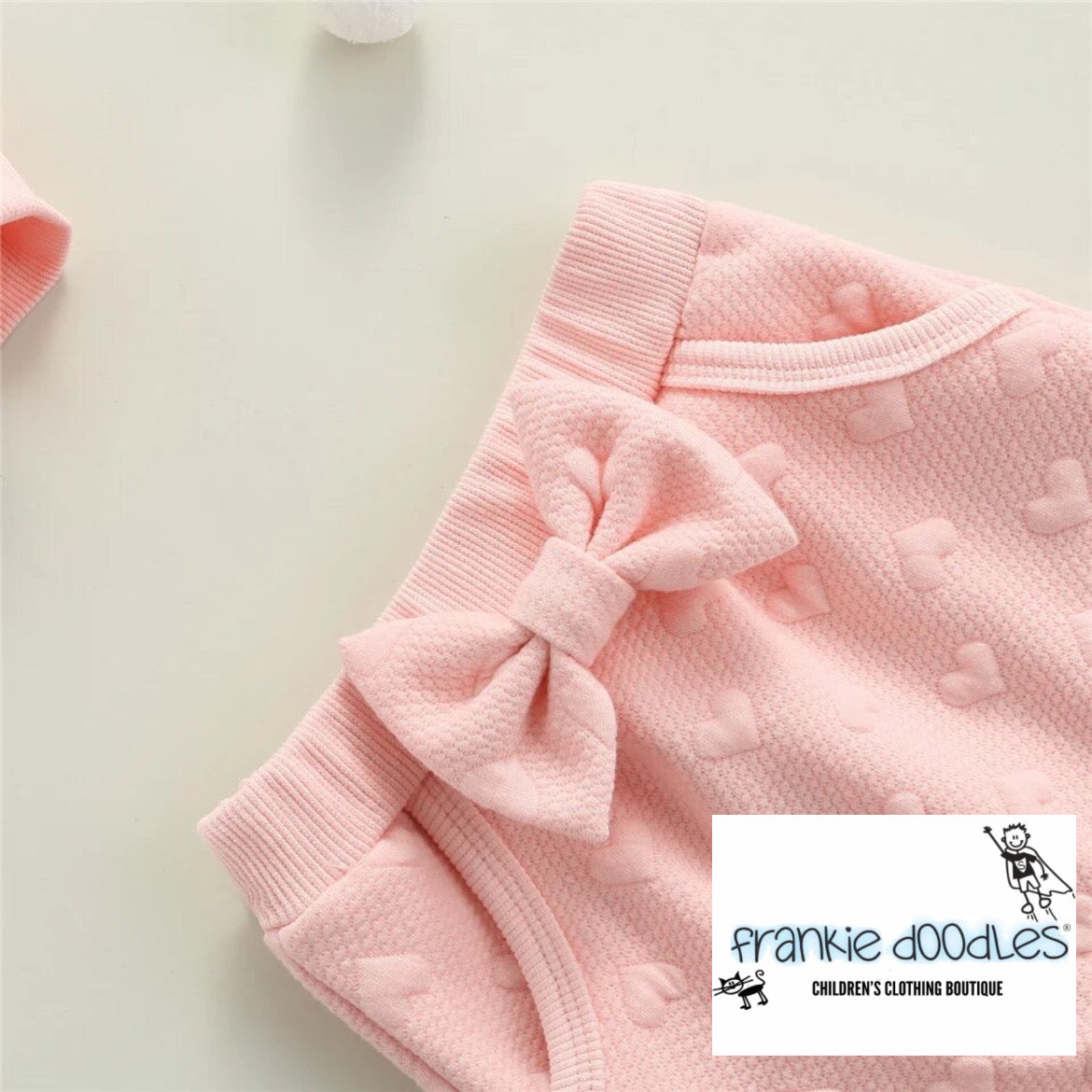 Baby Girls Hearts & Bow Knot Set