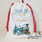 Personalised North Pole Express Christmas Linen Sack