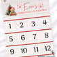 Personalised Teddy Advent Calendar