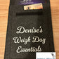 Personalised Weigh Day Wallet