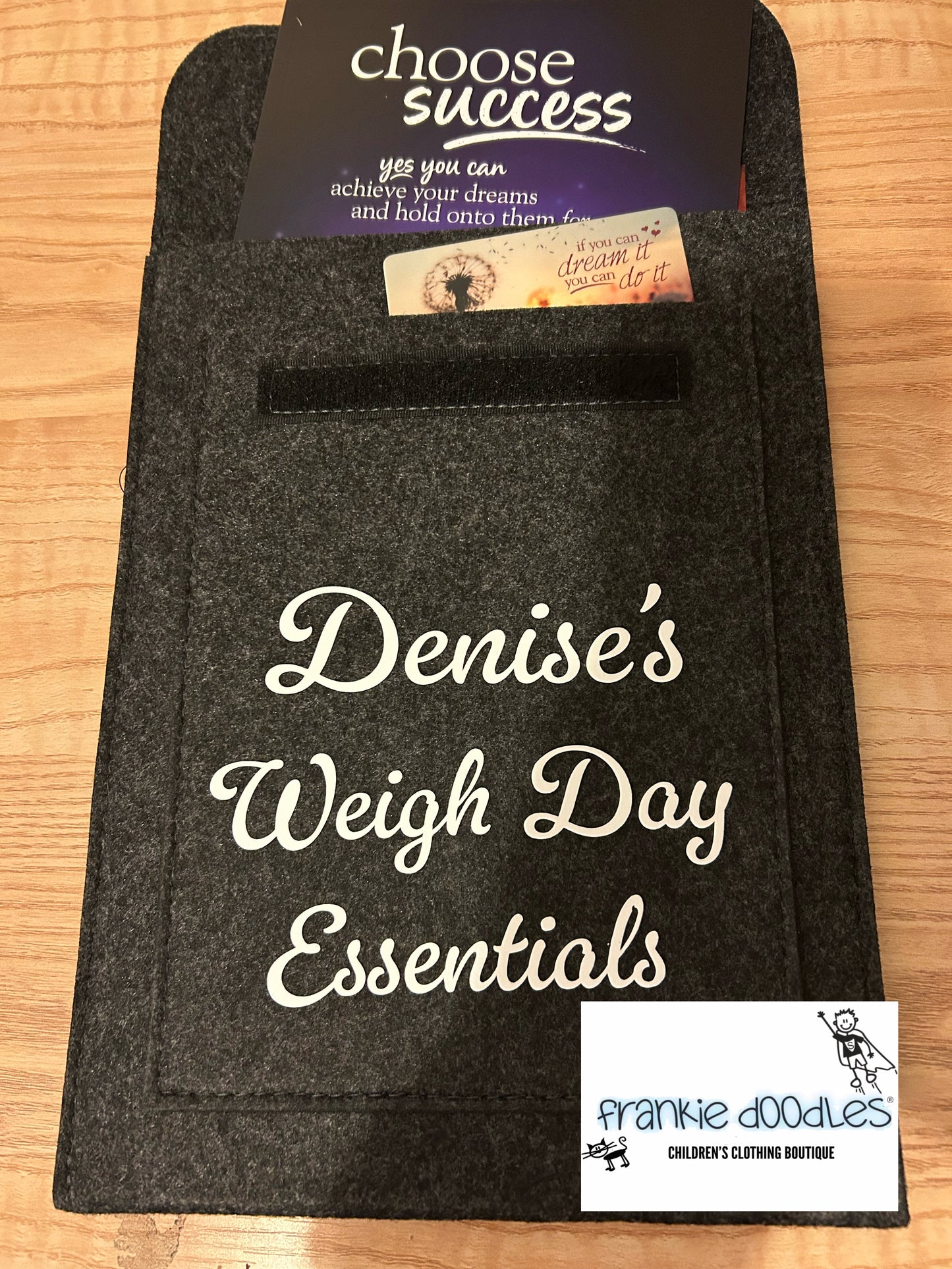 Personalised Weigh Day Wallet