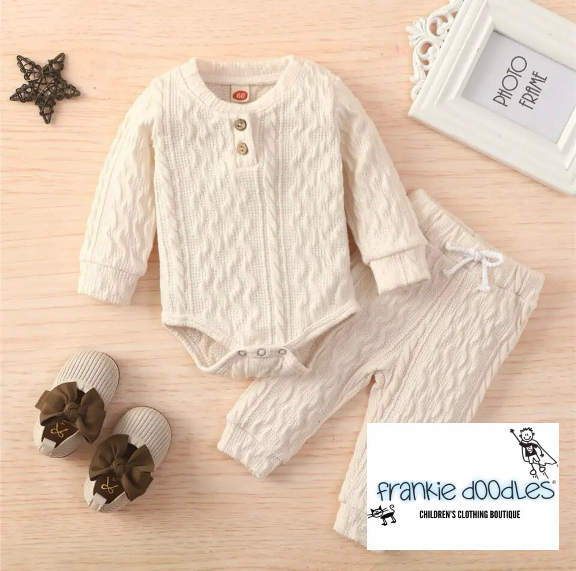 Baby Knitted Trouser Set