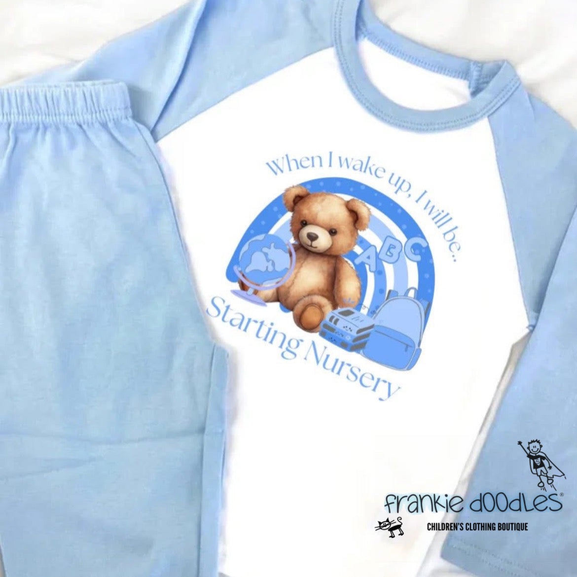 Blue “Starting Nursery” Pyjamas