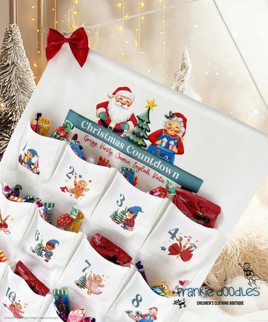 Personalised Canvas Advent Calendar — 24 Pockets