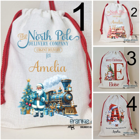 Small Personalised Christmas Sack — 30x40cm
