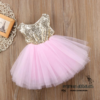 Sequin & Pink Tutu Dress