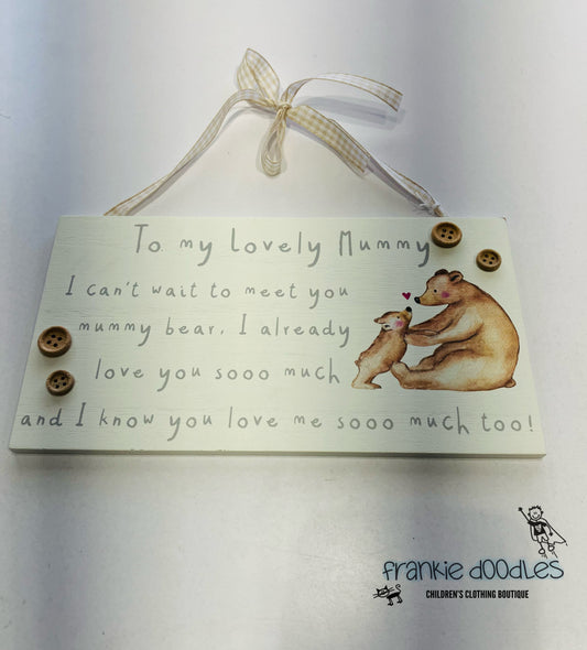 Lovely Mummy Plaque