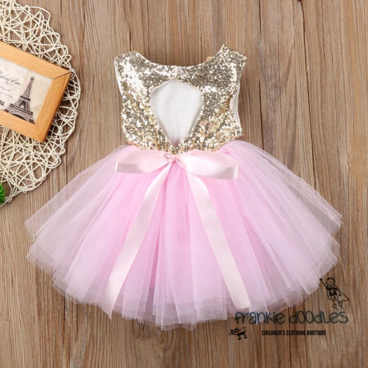Sequin & Pink Tutu Dress
