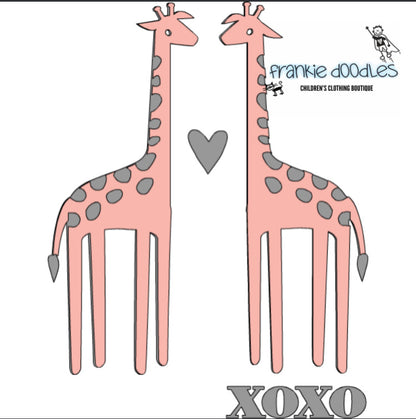 Giraffe Kisses Baby Vest
